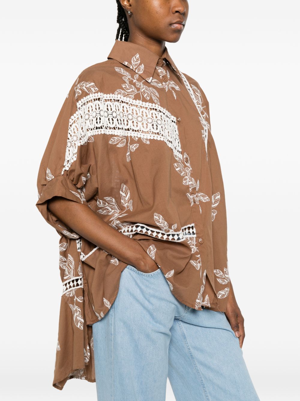 Bye Women's Printed Cotton Shirt