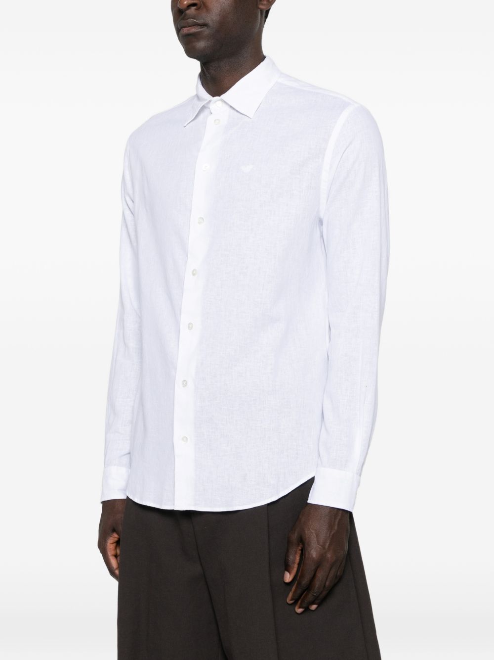 Emporio Armani Men's Linen Blend Shirt