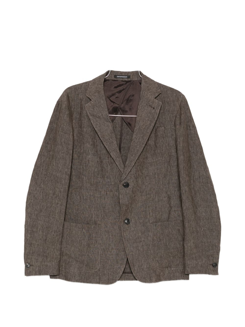 Emporio Armani Men's Linen Single-Breasted Blazer Jacket
