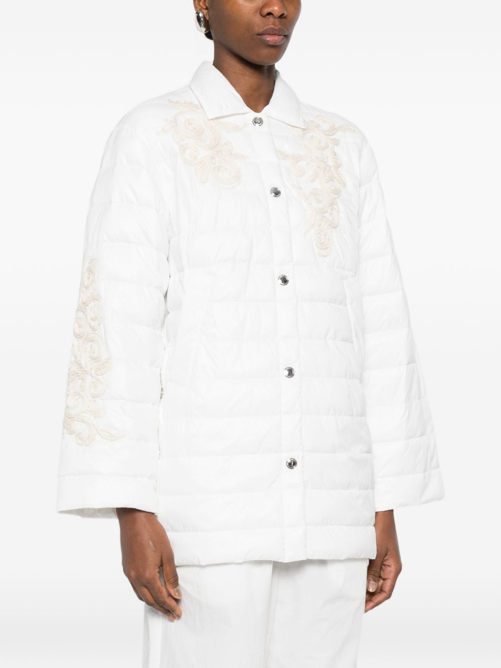 Ermanno Firenze Women's Quilted Nylon Down Jacket