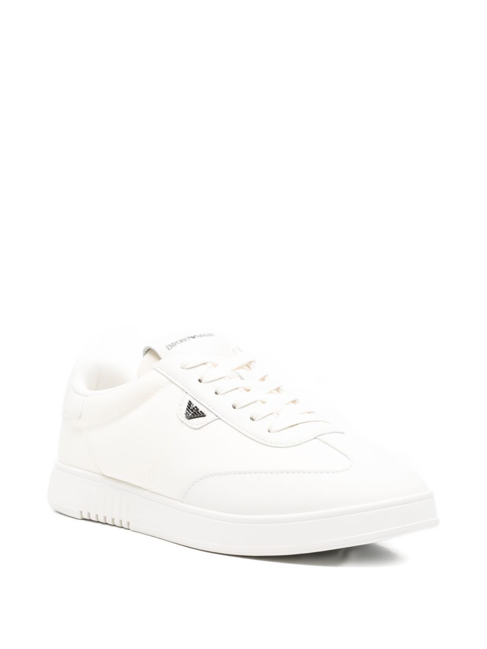 Emporio Armani Men's Nylon Sneakers With Leather Details