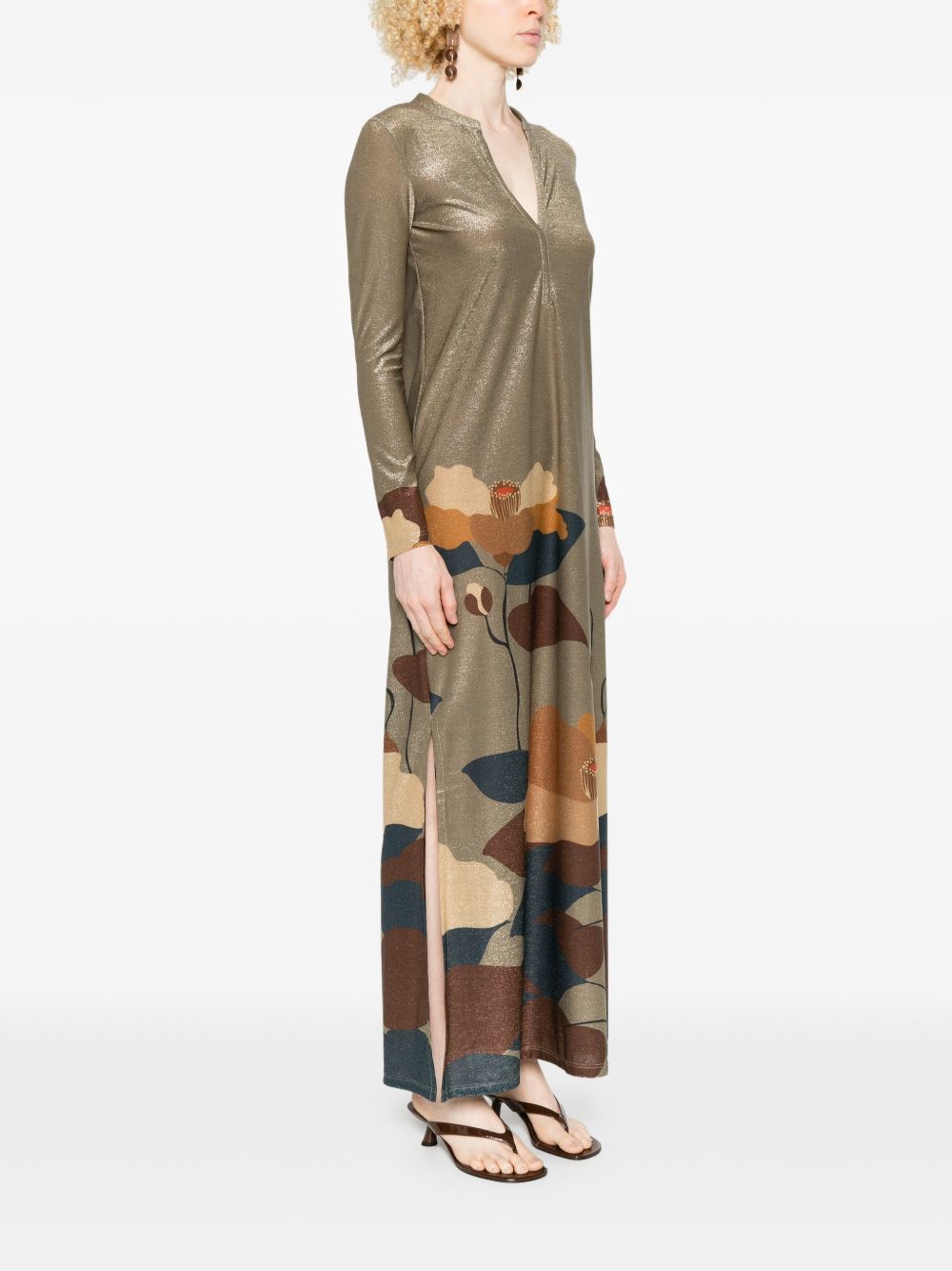 Siyu Women's V-Neck Ninfa Kaftan Dress