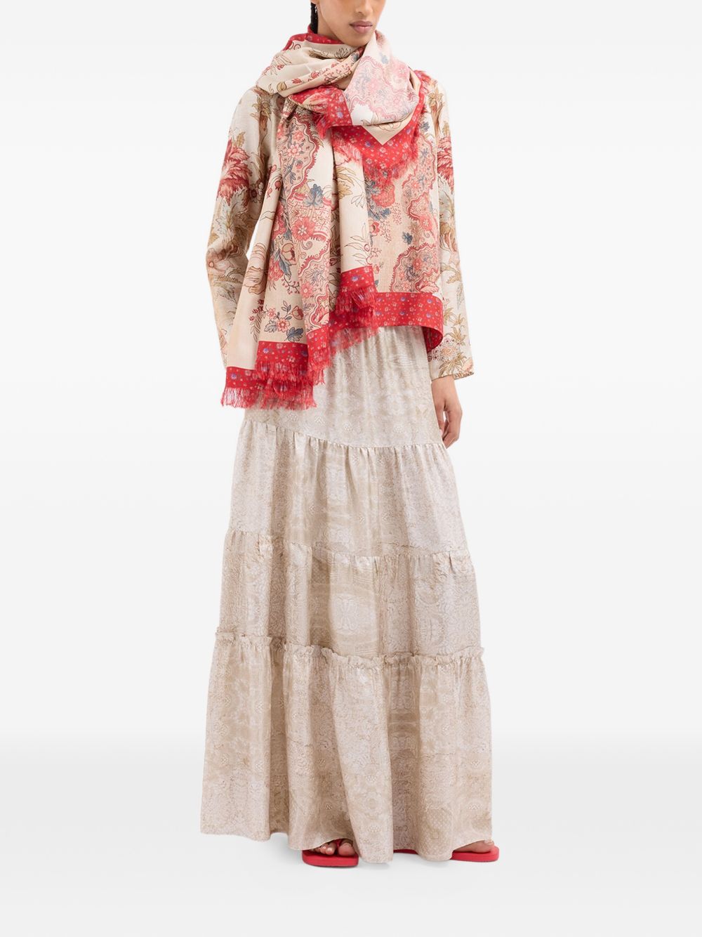 Pierre Louis Mascia Women's Silk Long Skirt