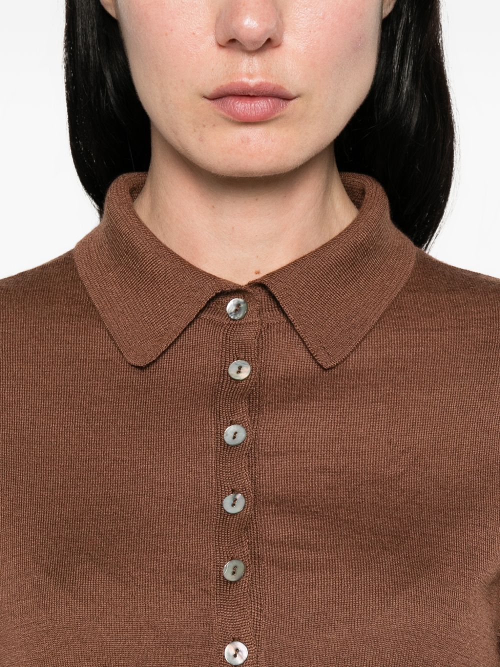 Beyou Women's Cashmere And Silk Polo Sweater