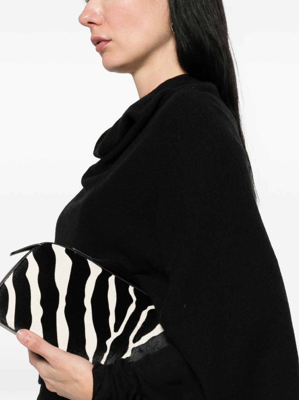 Beyou Women's V-Neck Cashmere Cashmere Poncho