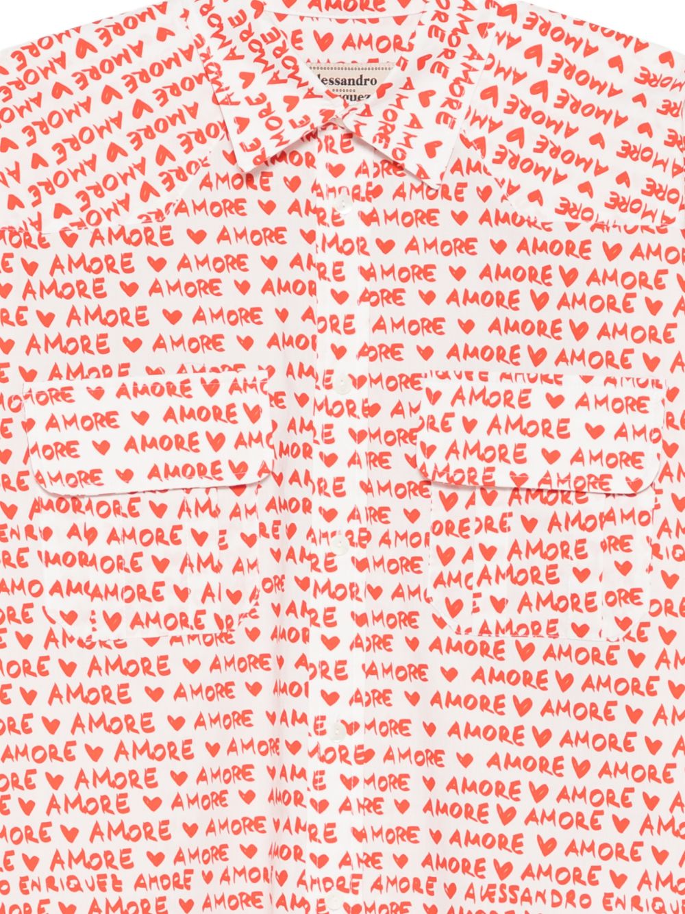 Alessandro Enriquez Women's Printed Cotton Shirt