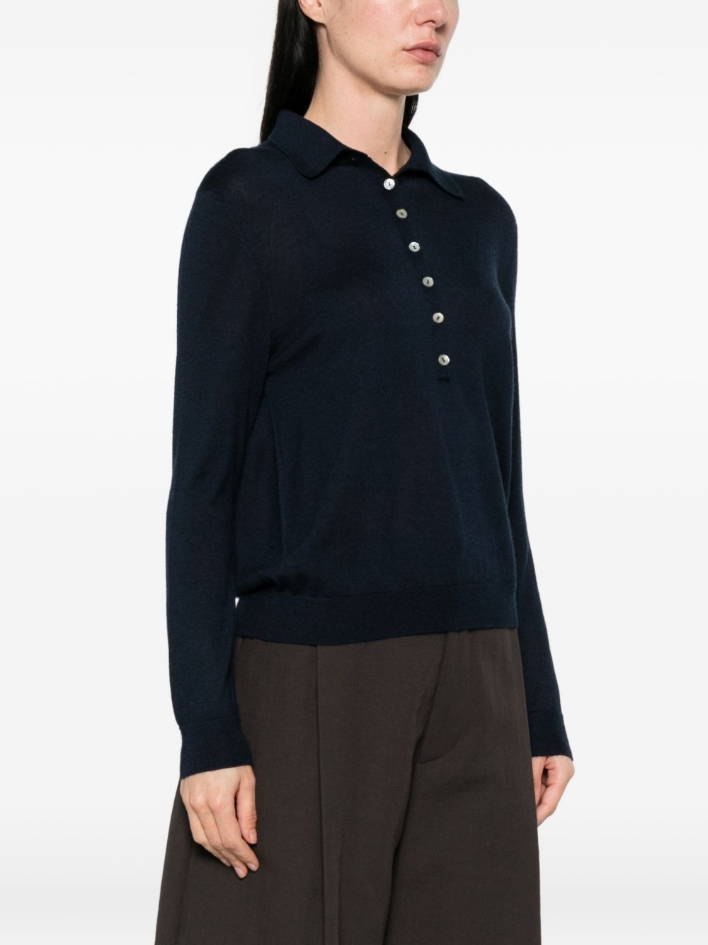 Beyou Women's Cashmere And Silk Polo Sweater