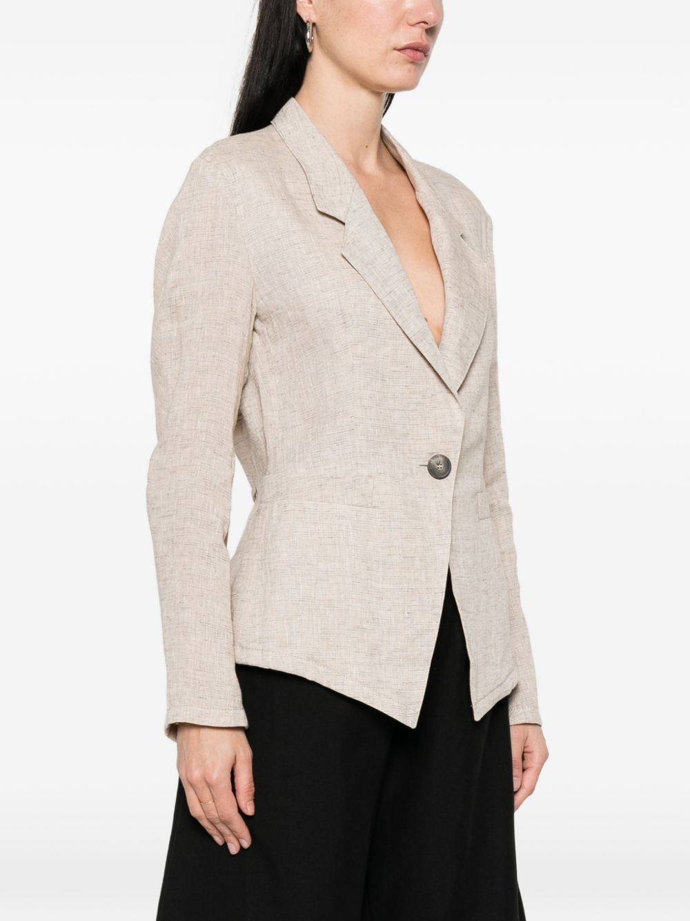 Emporio Armani Women's Linen Single-Breasted Jacket