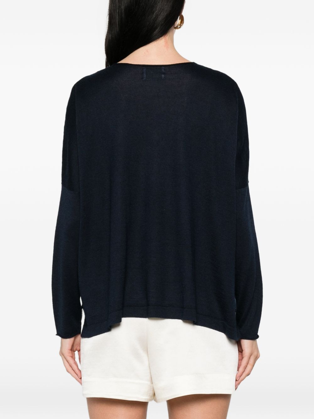 Beyou Women's Cashmere And Silk V-Necked Sweater