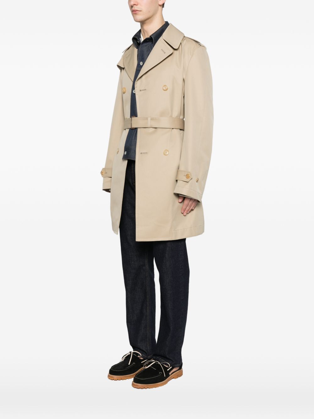 Junya Watanabe Men's Cotton Double-Breasted Coat