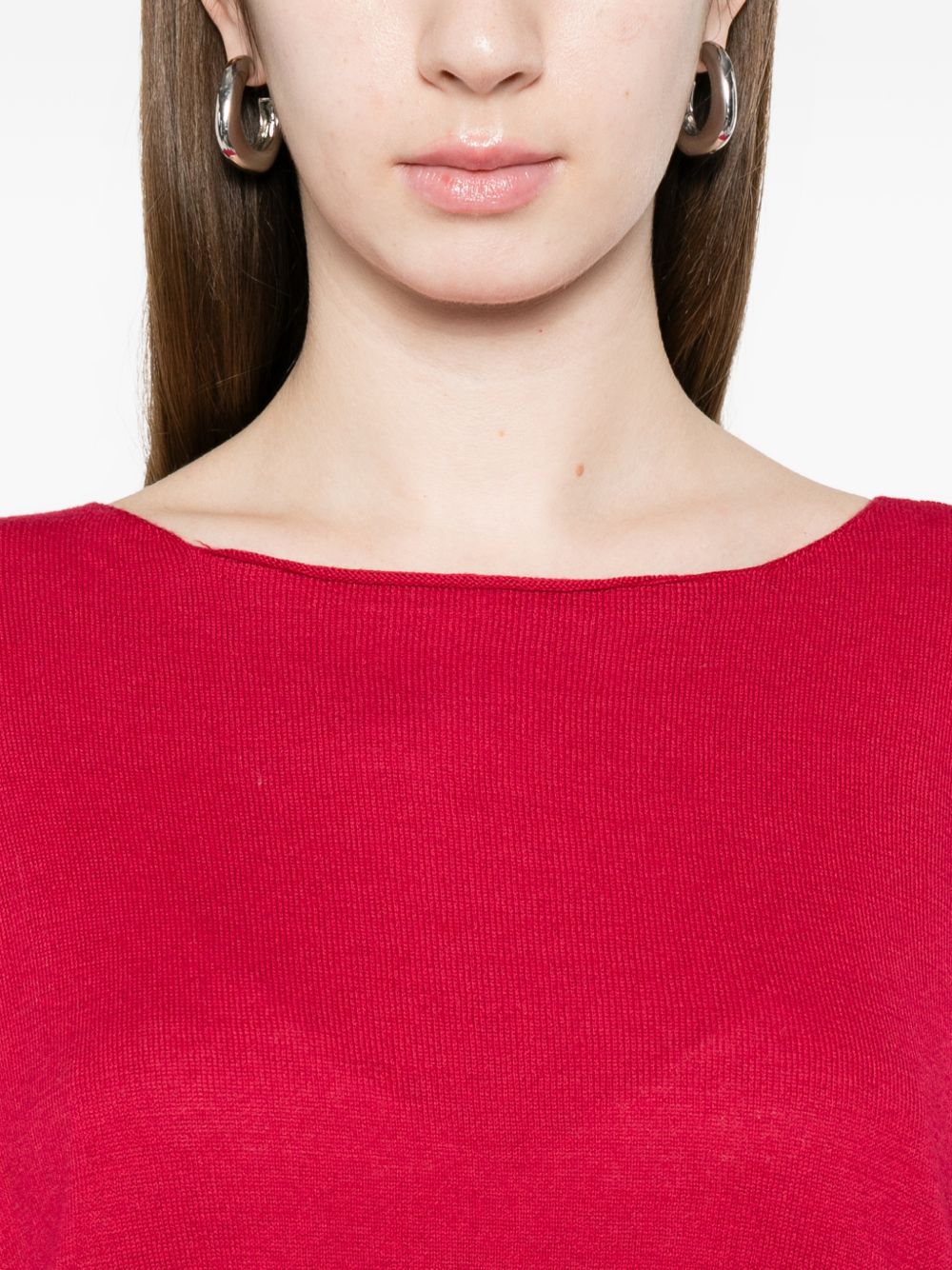 Beyou Women's Cotton Boat-Neck Sweater