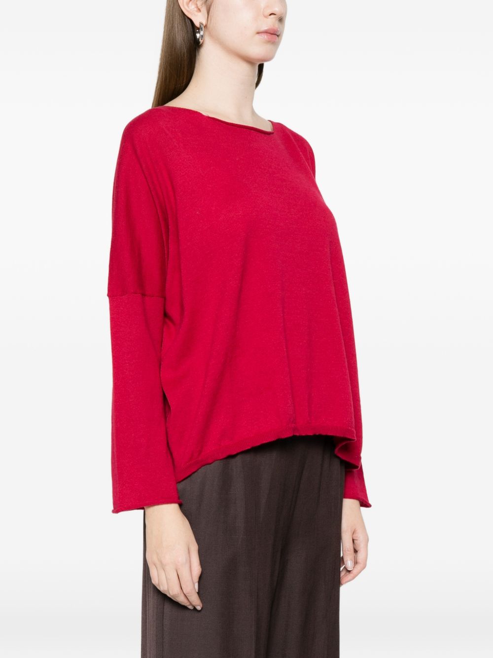 Beyou Women's Cotton Boat-Neck Sweater