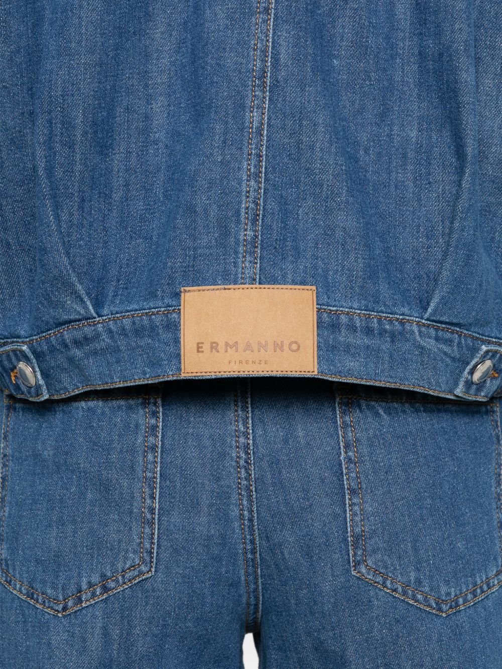 Ermanno Firenze Women's Embroidered Denim Jacket