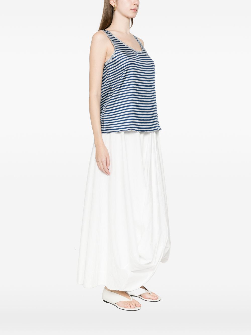 Pierre Louis Mascia Women's Striped Silk Top