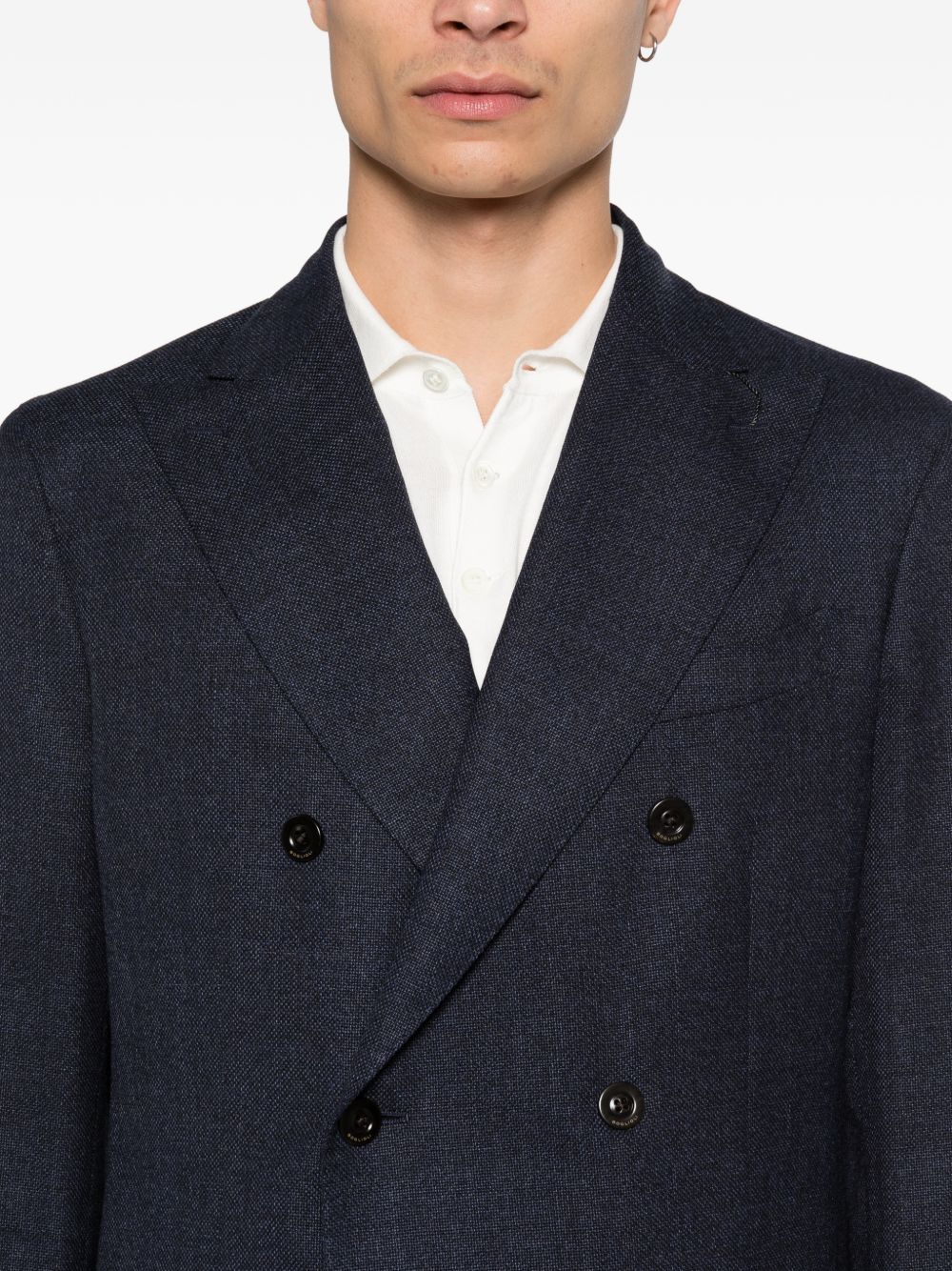 Boglioli Men's Wool Double-Breasted Jacket