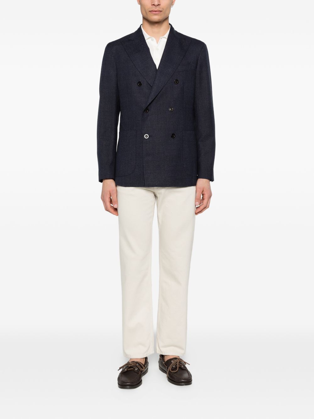 Boglioli Men's Wool Double-Breasted Jacket