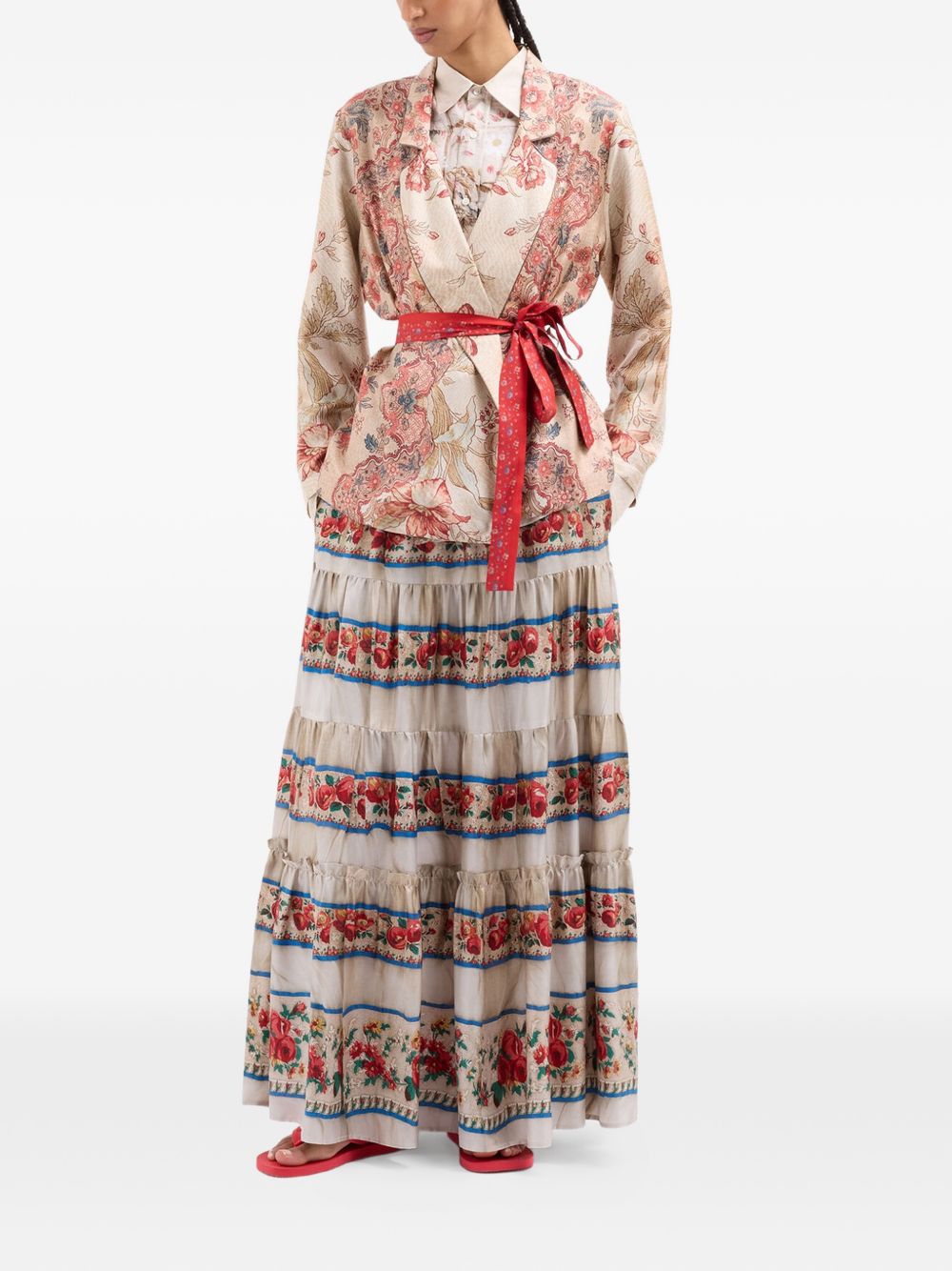 Pierre Louis Mascia Women's Printed Silk Shirt