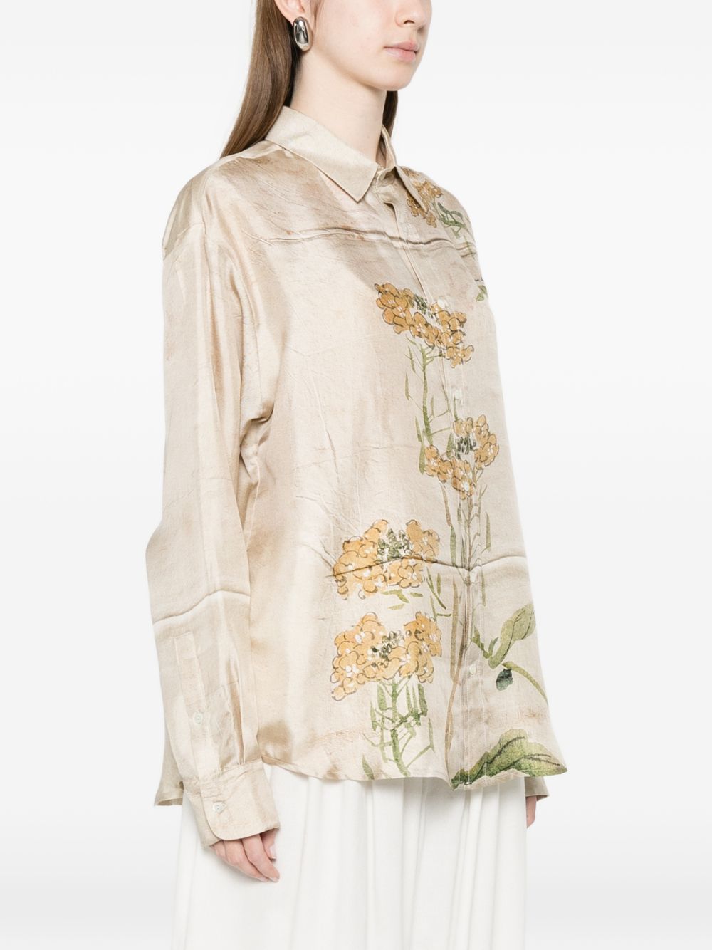 Pierre Louis Mascia Women's Printed Silk Shirt