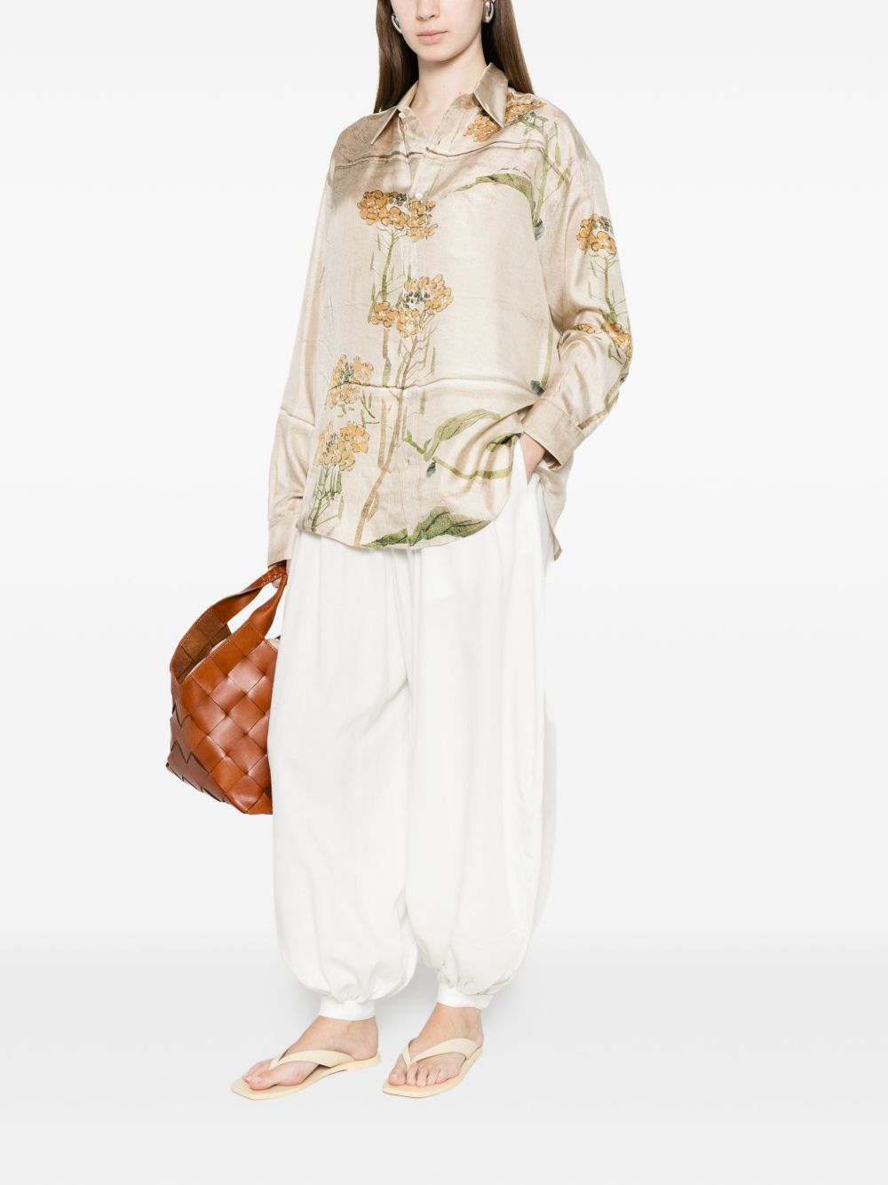 Pierre Louis Mascia Women's Printed Silk Shirt