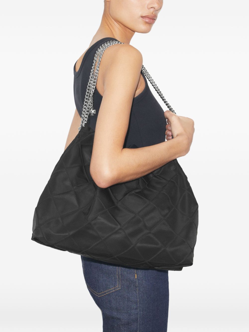 Tory Burch Women's Fleming Nylon Hobo Bag