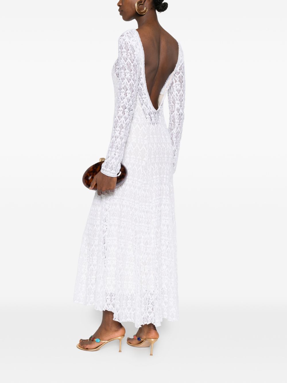 Forte Forte Women's V-Back Lace Long Dress