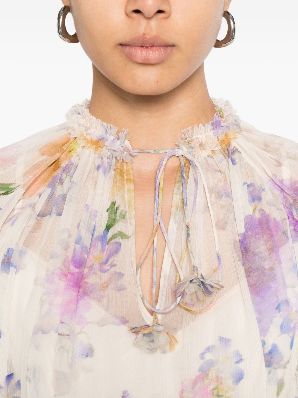 Zimmermann Women's Luna Printed Blouse