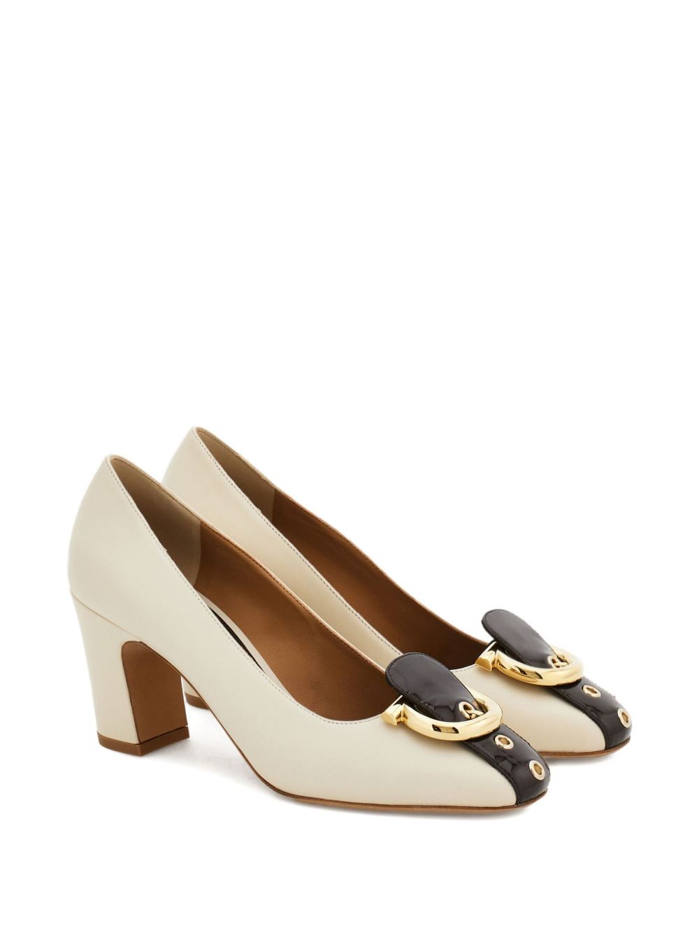 Ferragamo Women's Gancini Block Heel Pump