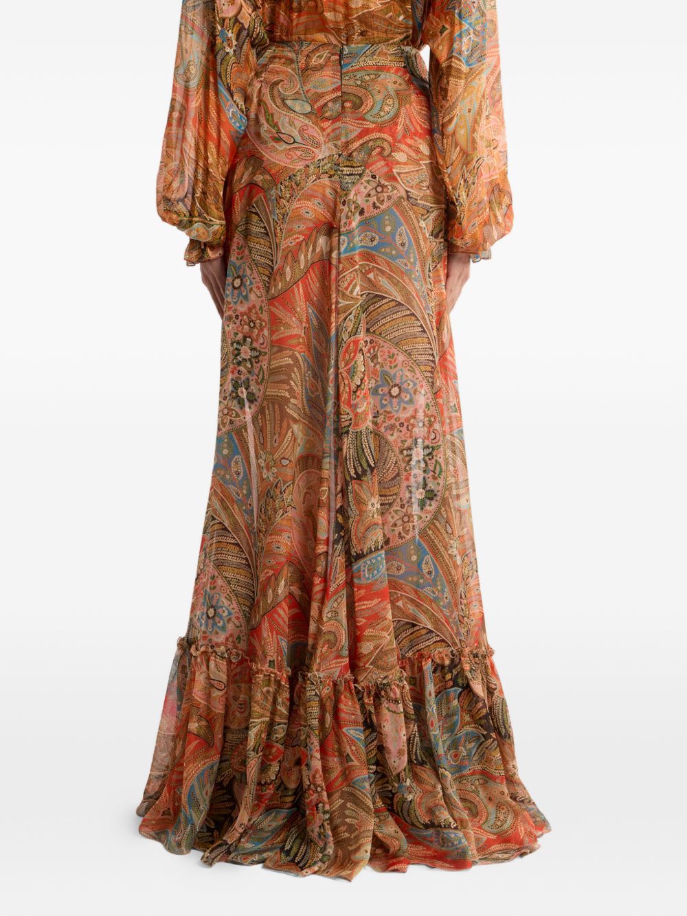 Etro Women's Printed Long Skirt
