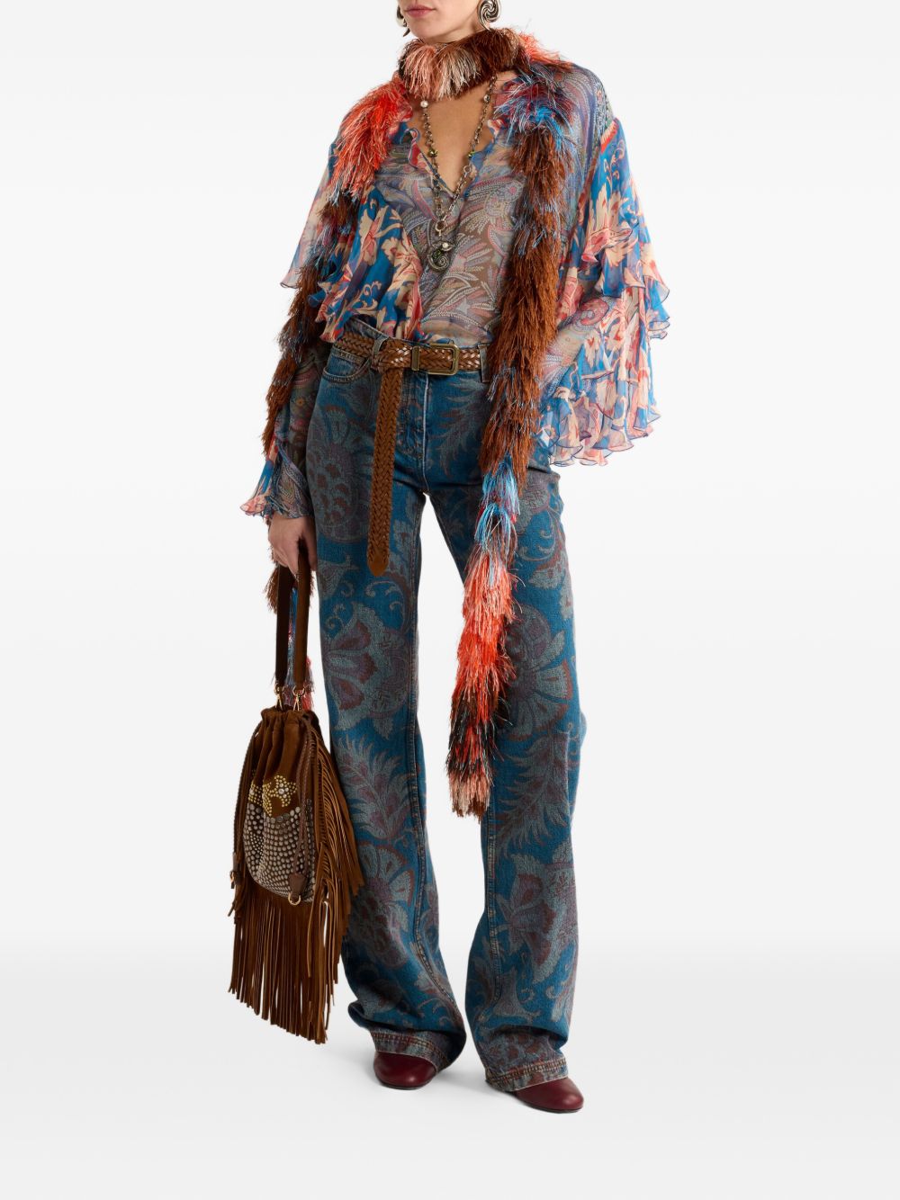 Etro Women's Printed Silk Blouse