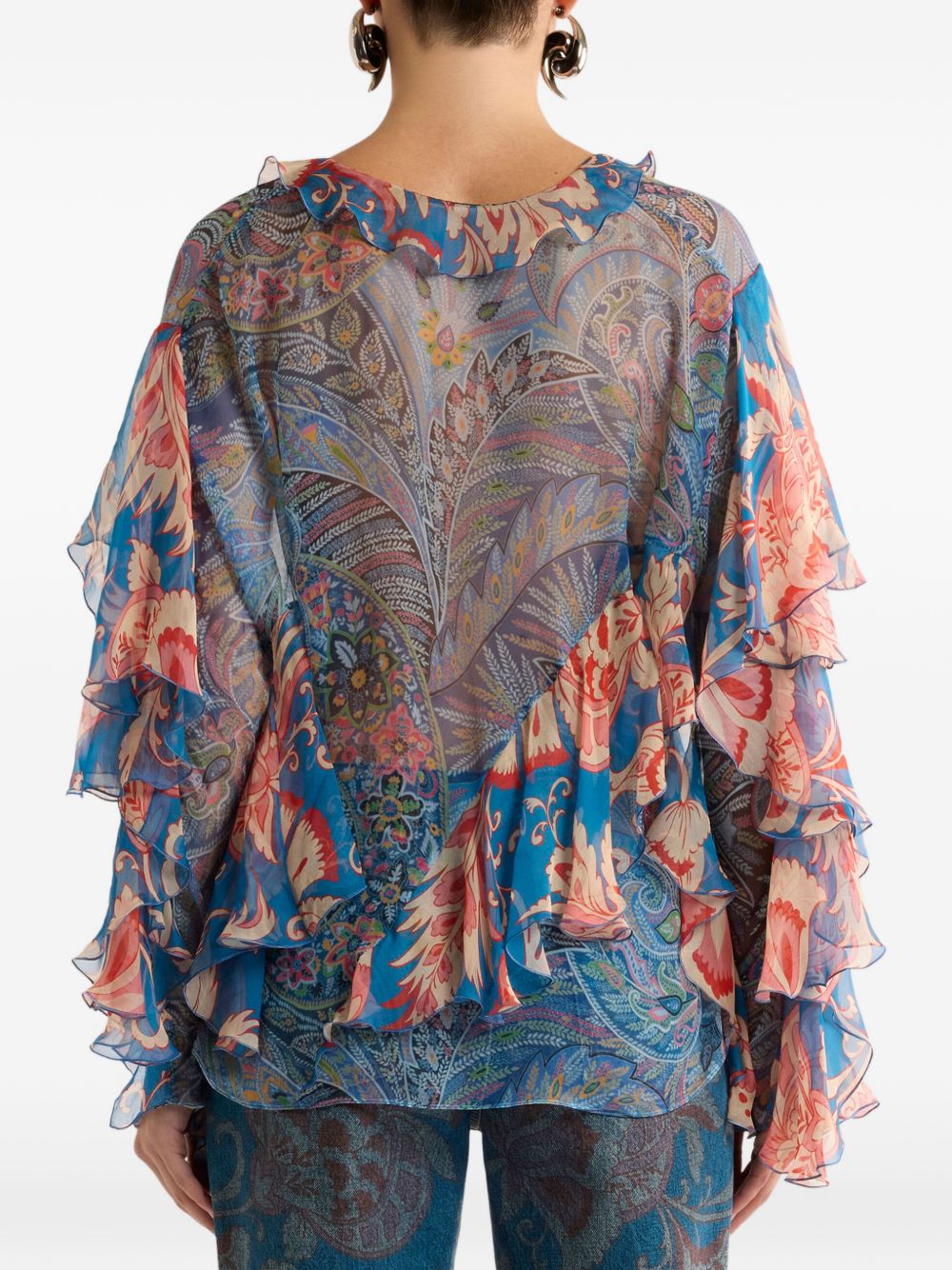 Etro Women's Printed Silk Blouse
