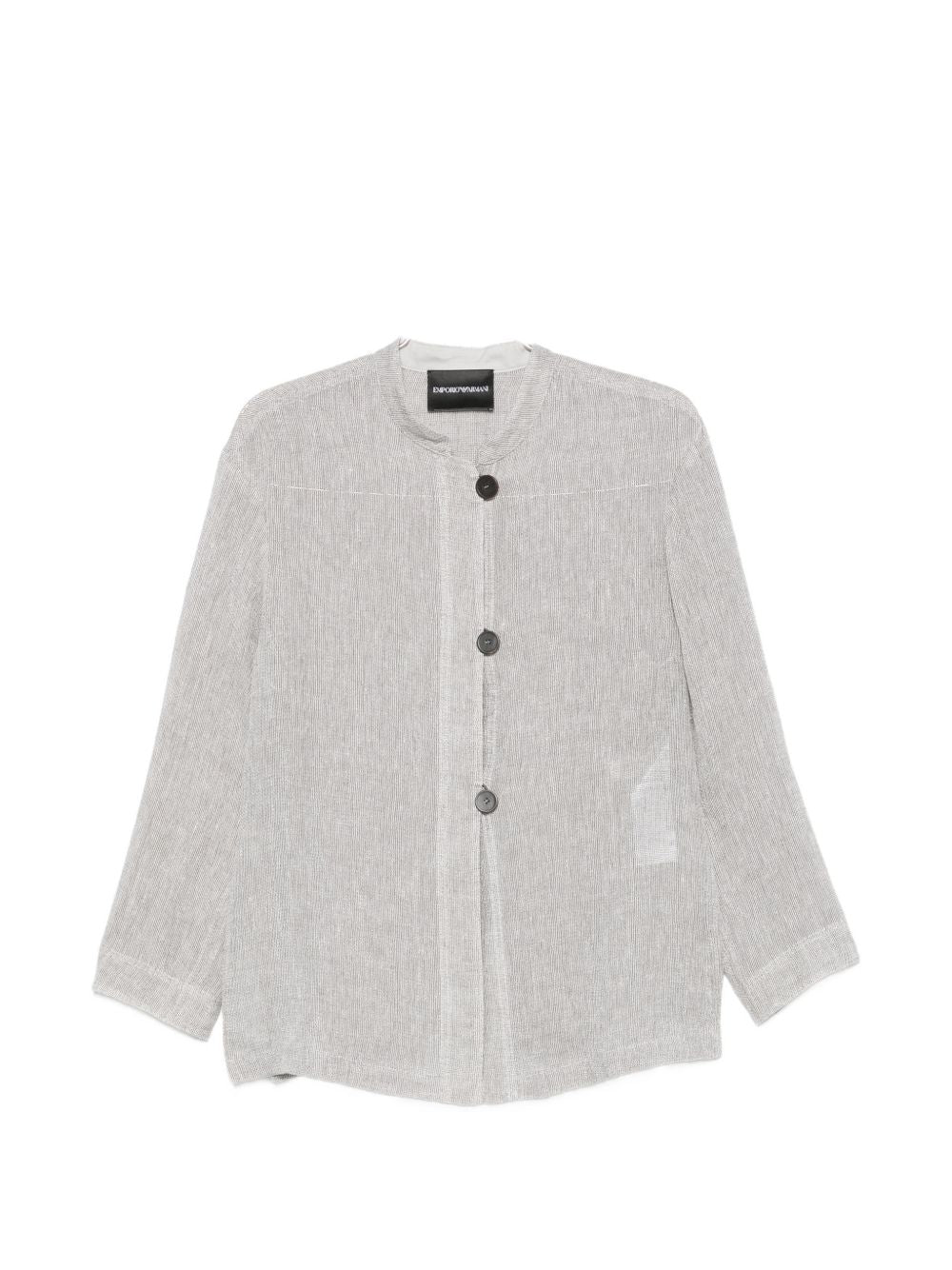 Emporio Armani Women's Linen Buttoned Jacket