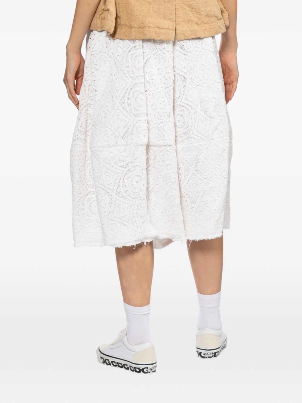 Comme Des Garã§Ons Cotton Midi Skirt