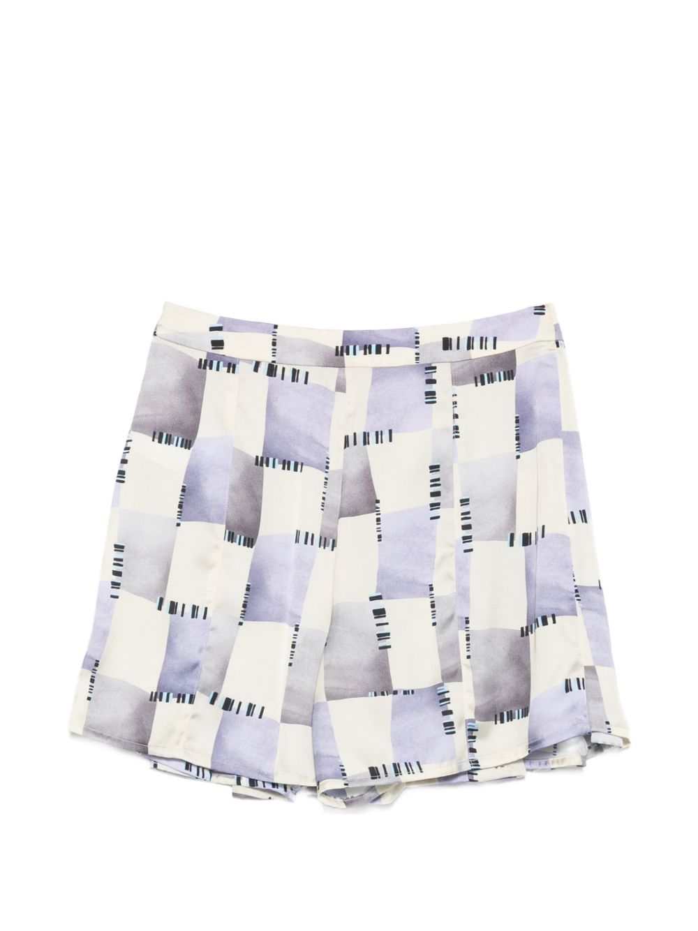 Emporio Armani Women's Abstract Print Pleated Shorts