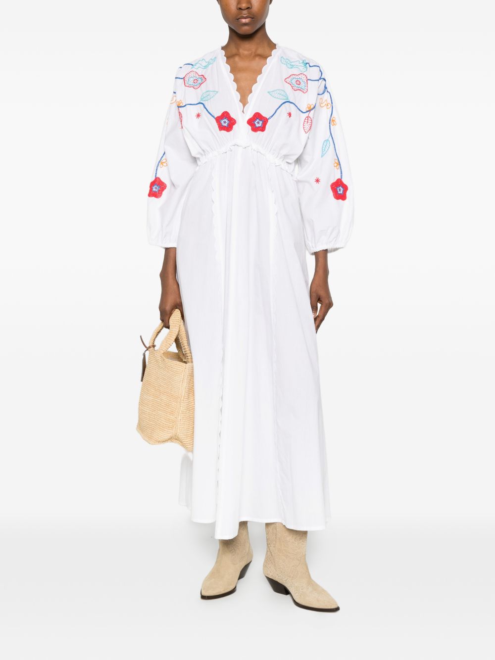 Forte Forte Women's Embroidered Cotton Dress