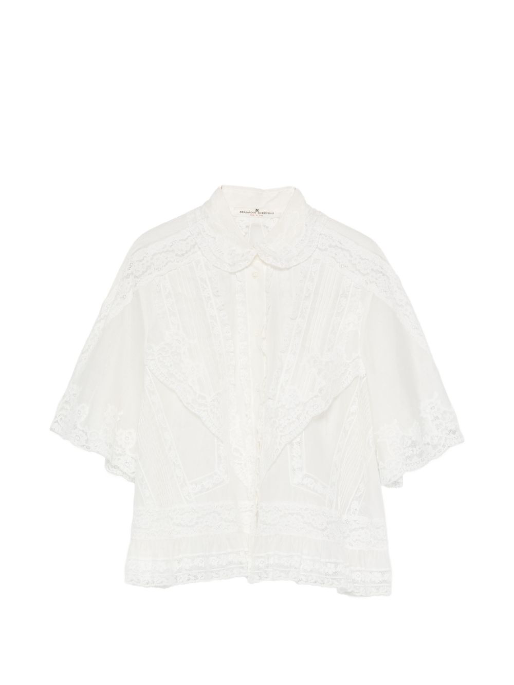 Ermanno Scervino Women's Cotton Silk Embroidered Shirt