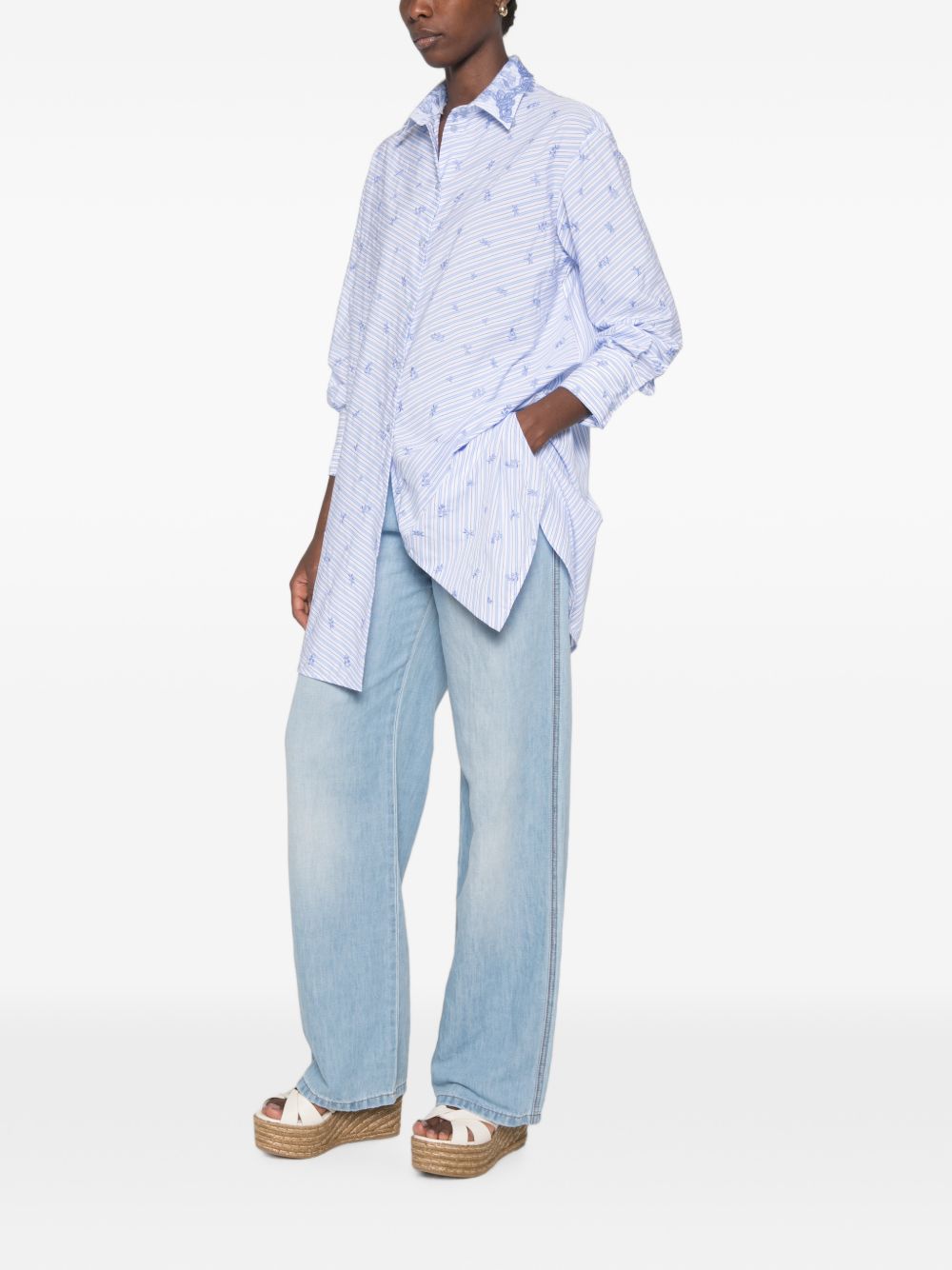 Ermanno Scervino Women's Shirts Light Blue