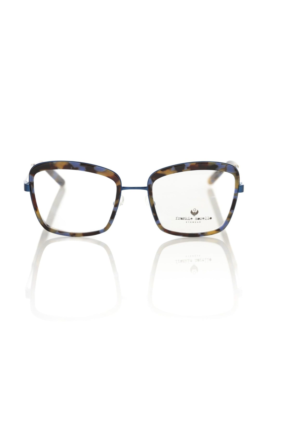 Frankie Morello Blue Metallic Women\'s Eyeglass Women\'s Frame Frankie Morello Multicolor Acetate Women main image 3