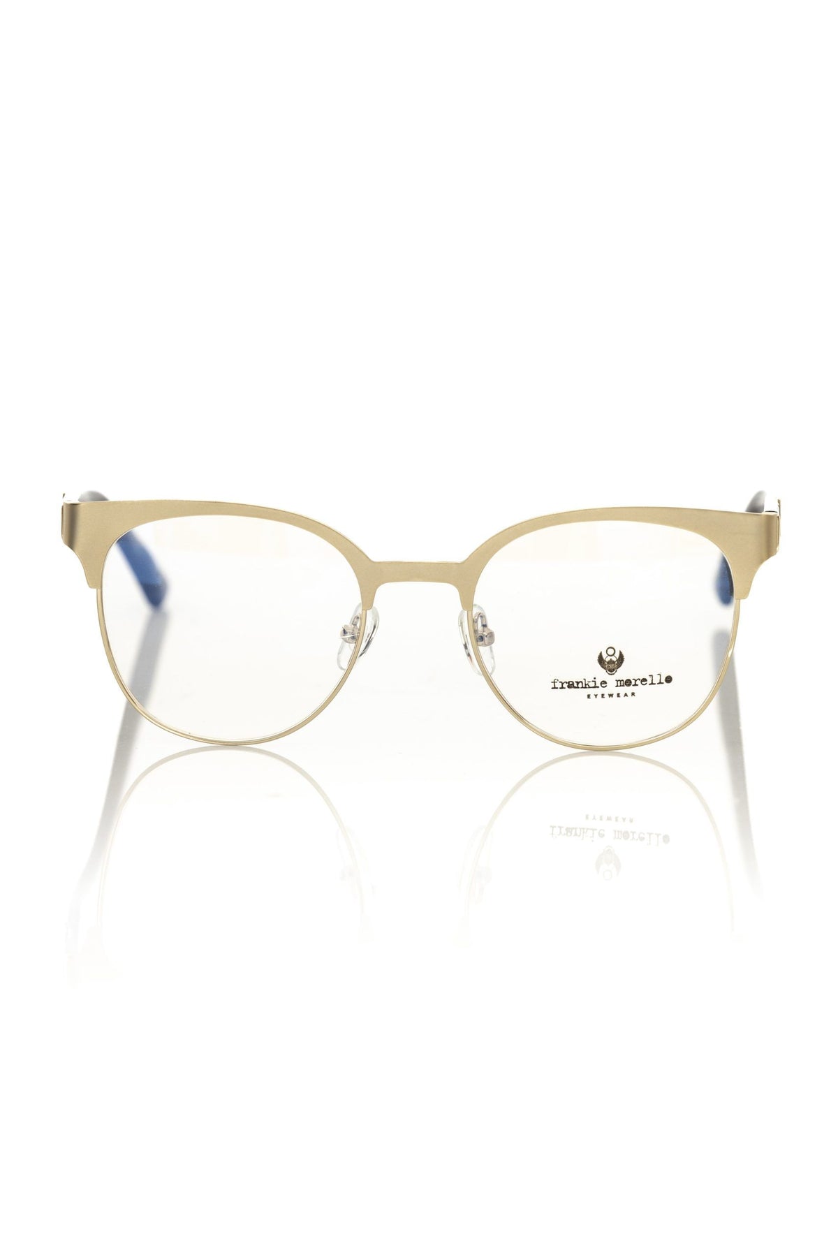 Frankie Morello Gold Metallic Women's Eyeglass Women's Frame