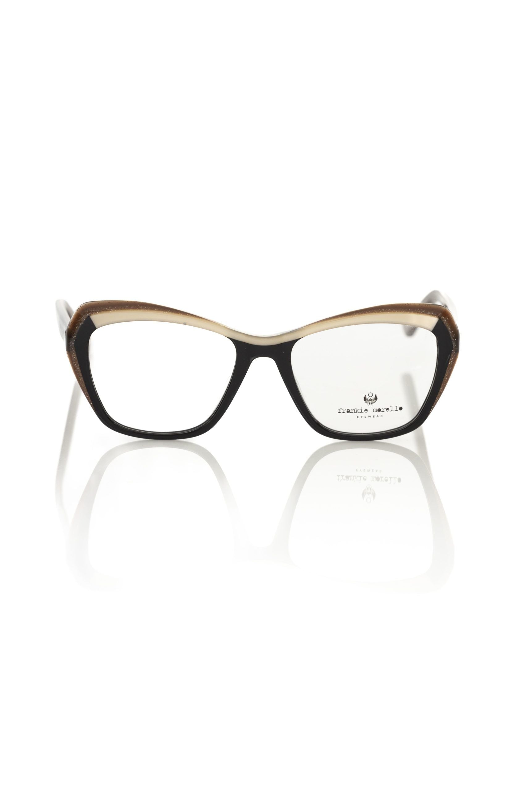 Frankie Morello Black Acetate Women's Eyeglass Women's Frame