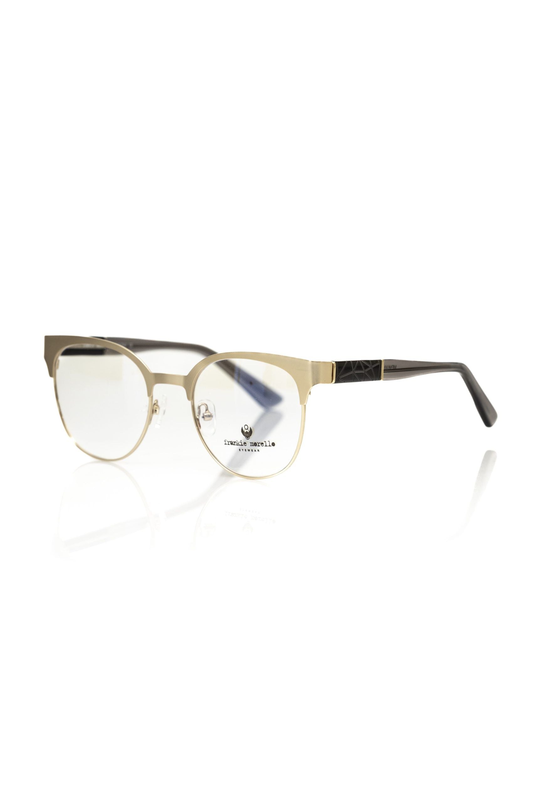 Frankie Morello Gold Metallic Women's Eyeglass Women's Frame