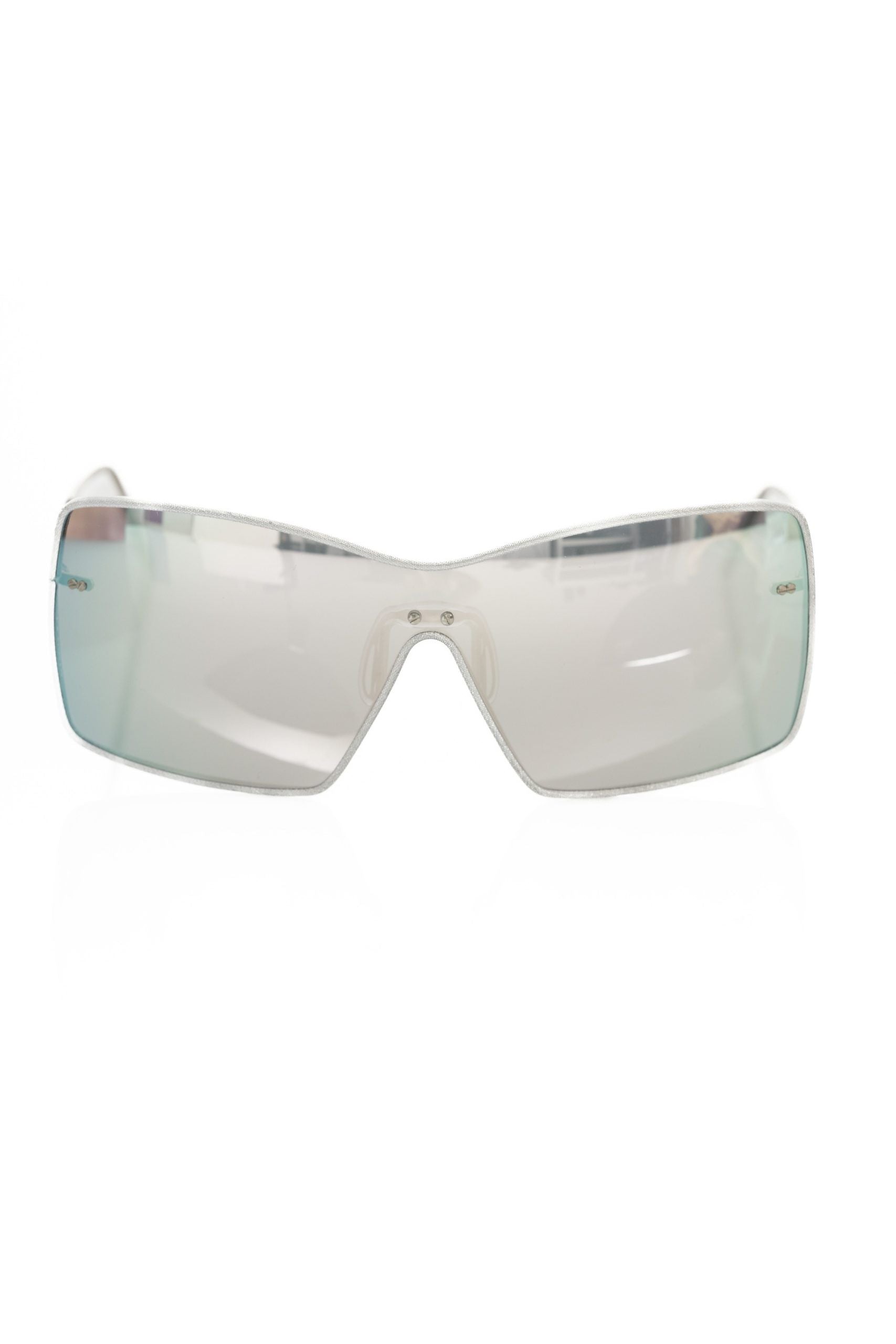 Frankie Morello Silver Metallic Fiber Women Women's Sunglasses