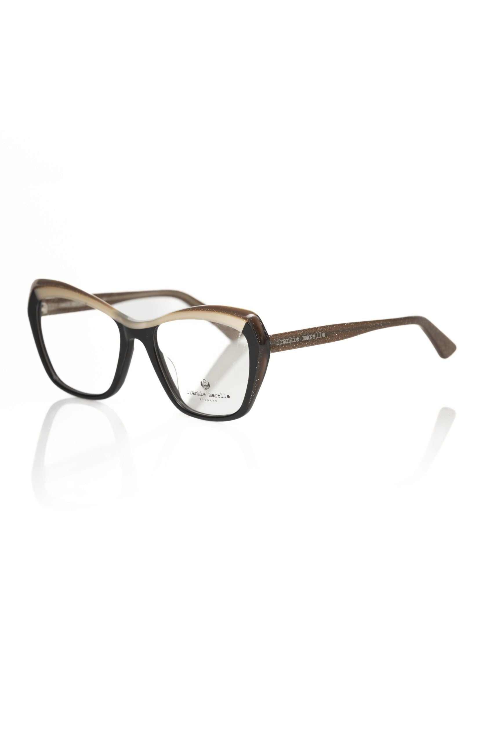 Frankie Morello Black Acetate Women's Eyeglass Women's Frame