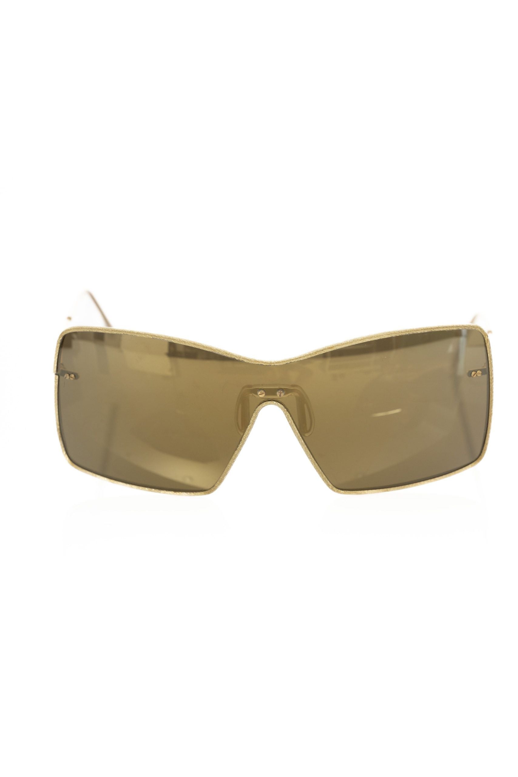 Frankie Morello Gold Metallic Fiber Women Women's Sunglasses