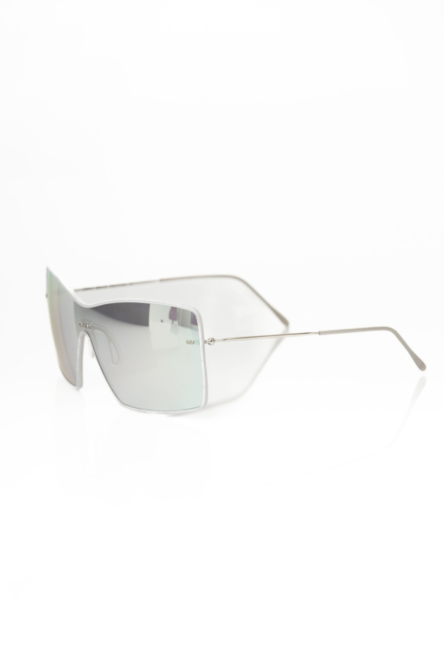 Frankie Morello Silver Metallic Fiber Women Women's Sunglasses