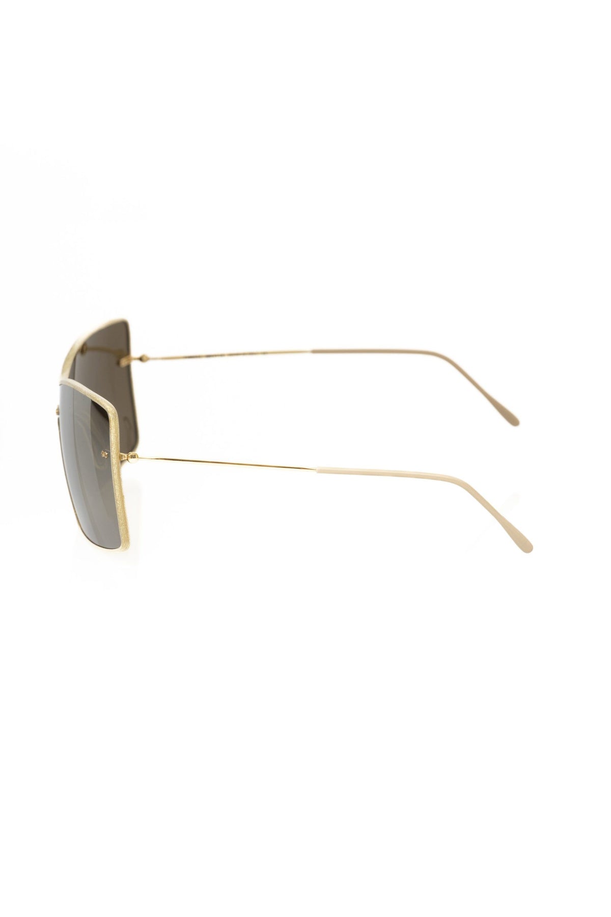 Frankie Morello Gold Metallic Fiber Women Women's Sunglasses
