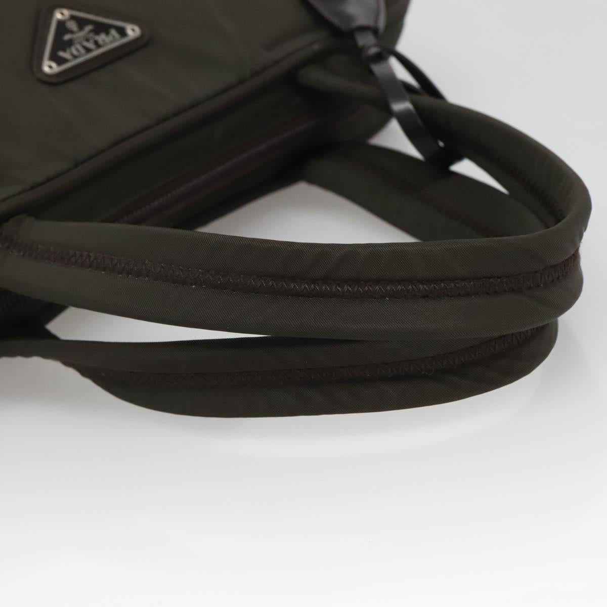 Prada Re-Nylon Khaki Synthetic Handbag (Pre-Owned)