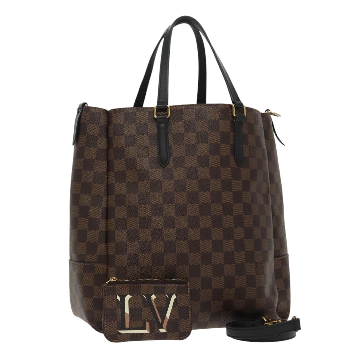 Louis Vuitton Belmont Brown Canvas Tote Bag (Pre-Owned)