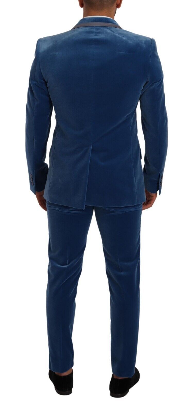 Dolce & Gabbana Blue SICILIA Velvet Slim Fit 2 Piece Men's Suit