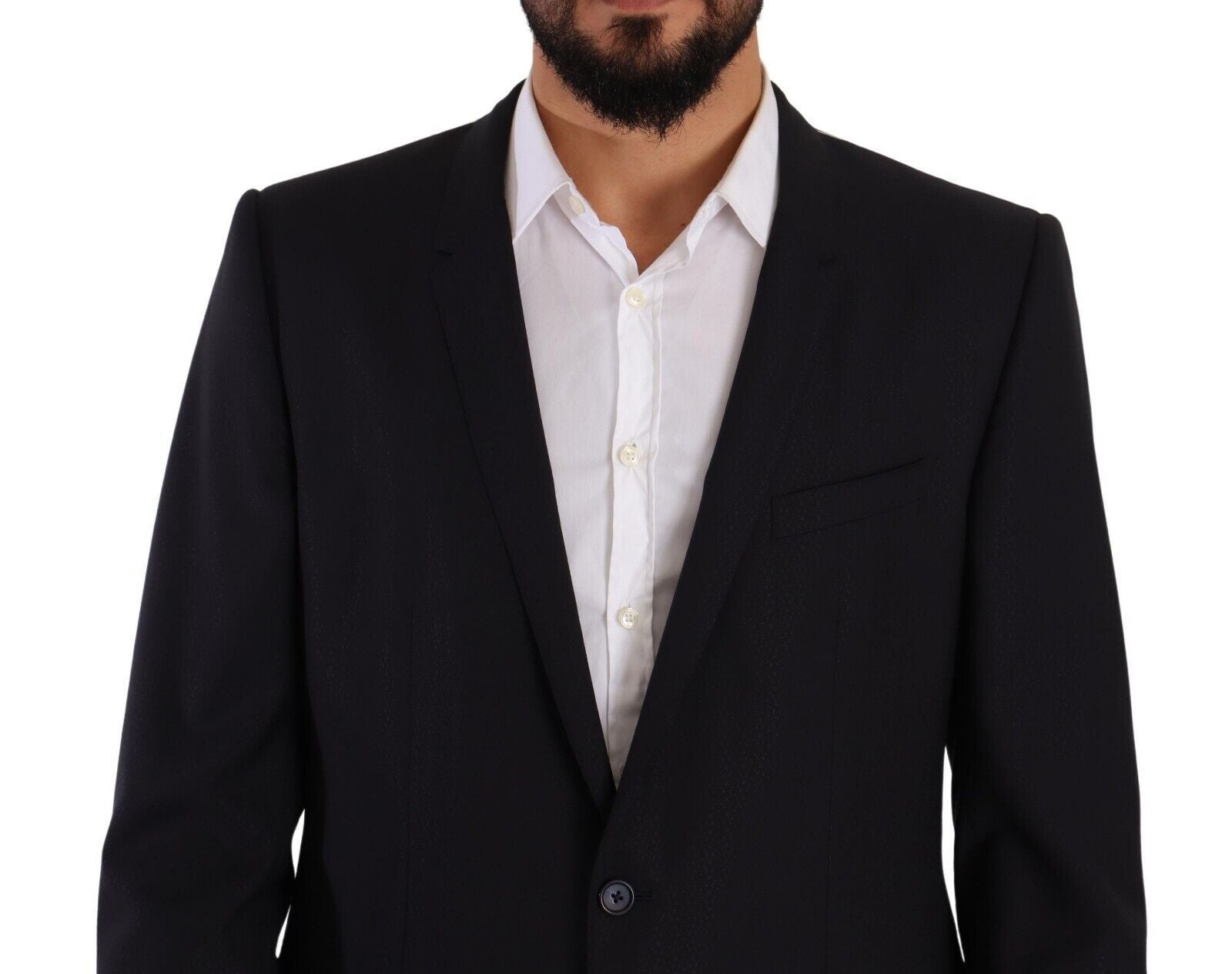 Dolce & Gabbana Blue GOLD Wool Single Breasted 2 Piece Men's Suit