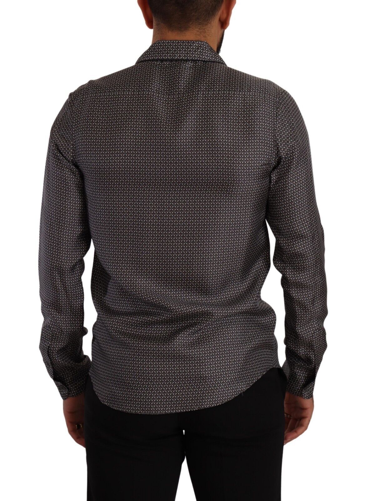 Dolce & Gabbana Gray Fantasy Pattern Pajama Top Mens Men's Shirt